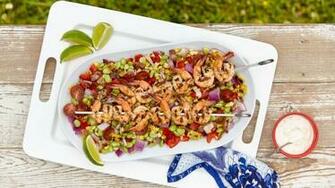 Shrimp Summer Succotash With Chipotle Sauce Recipe The Fresh
