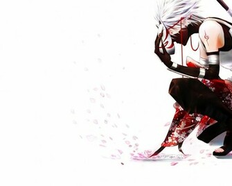 Petals Kakashi Hatake White Background Anbu Wallpa Wallpaper