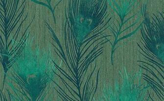 Featherama Peacock Feathers And Teal Blue Skn Designer