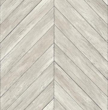 A Street Prints Parisian Light Grey Parquet Wallpaper In The