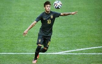 Neymar Black Brazil Jersey Wallpaper