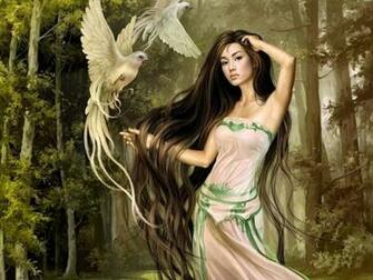 Labels Animals Beautiful Fantasy Girl HD