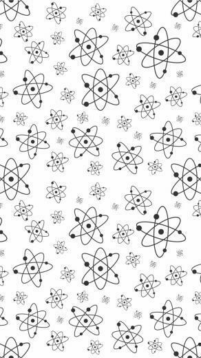 Atom Structure Pattern Minimal Art Wallpaper In
