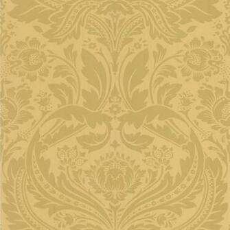 Graham Brown Desire Shimmer Damask Motif Pattern Gold Wallpaper