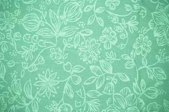 Mint Green Fabric With Floral Pattern Texture High Resolution