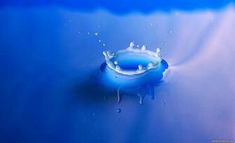 Windows Blue Fresh Splash Widescreen Wallpaper Photo