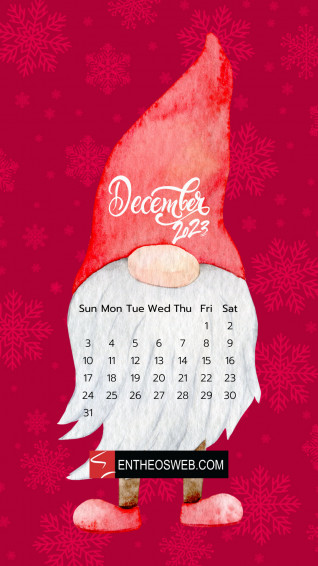December Calendar Phone Wallpaper Entheosweb