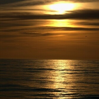 Dark Sunset Beach iPad Wallpaper iPhone