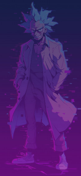 Rick Sanchez Glitch Aesthetic Wallpaper Eccentric HD