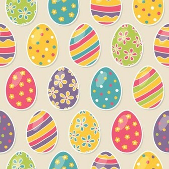 Happy Easter Eggs Bunnies Basket Pictures Image Background