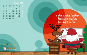 Wallpaper Box Funny Santa Claus And Rudolph HD