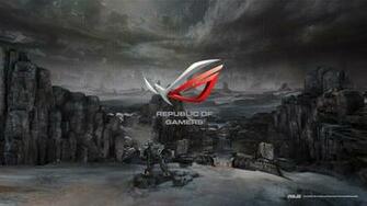 Asus Republic Gamers Computer Game Wallpaper Background
