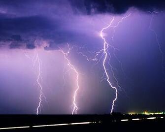 Xmwallpaper Wallpaper Storms Lightning Triple Purple