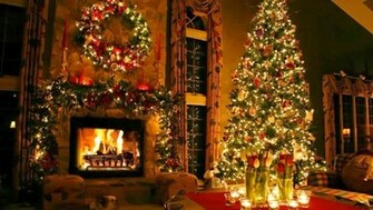 Christmas Fireplace Wallpaper Animated