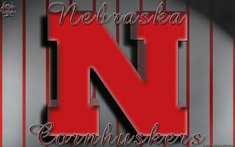 Nebraska Cornhuskers Pinstripes Wallpaper