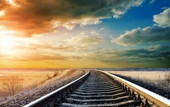 Neverending Track Wallpaper Stock Photos