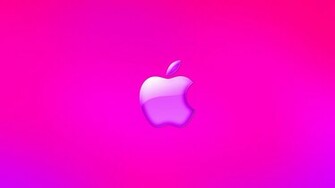 Pink Apple Logo Wallpaper