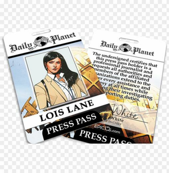 Daily Planet Lois Lane Press Pass E1503294094607 Png Image With