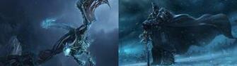 Dual Monitor Lich King Wallpaper I Threw Together Individual Sources