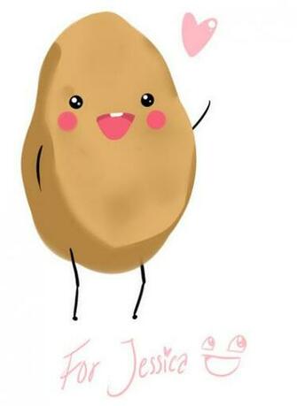 Happy Potato By Amai Kawaii
