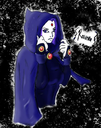 Raven Dc Comics By Theghostlyartist