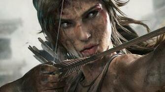 Tomb Raider Lara Croft Arrow Bow Face Brunette Blood HD Wallpaper