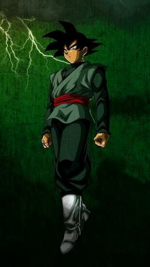 iPhone Wallpaper Black Goku 3d