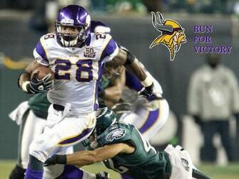 Nfl Minnesota Vikings Rb Adrian Peterson Run For Victory