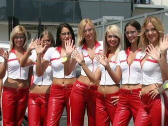 Grid Girls Marlboro Pvc Rouge
