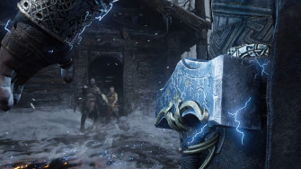 Thor Hammer God Of War Ragnarok Ps5 4k Phone iPhone Wallpaper 7311b