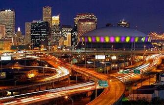 New Orleans Superdome Skyline
