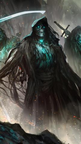 Grim Reaper Fantasy Art Wallpaper iPhone Phone 4k 1970f