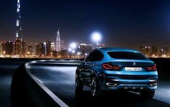 Blue Bmw X4 In Dubai Wallpaper Stock Photos