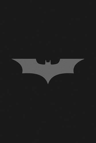 Minimal Grey Batman Logo Marvel Superhero Posters