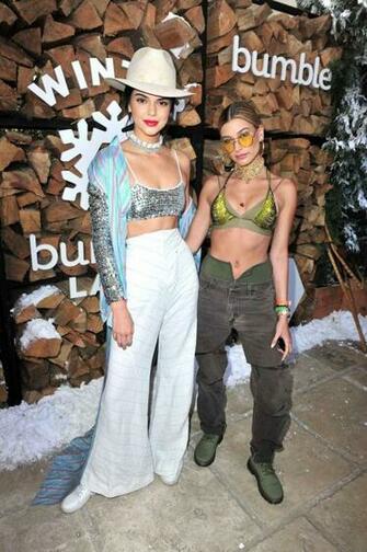 Kendall Jenner And Hailey Baldwin Winter Bumberland