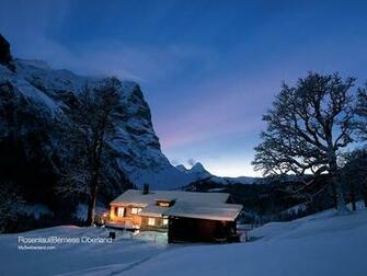 Wallpaper Switzerland Winter Vacation Mountain Restaurant And Cabin