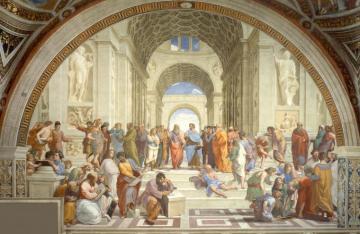 Socrates In Athens Speaking With Plato