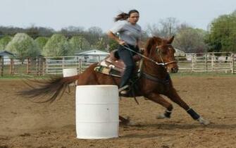 HD Practice Barrel Racing Wallpaper