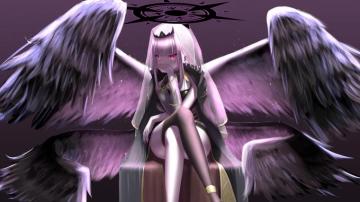 Anime Girl Angel Wings Wallpaper 8k 4k Pc Desktop 2150f