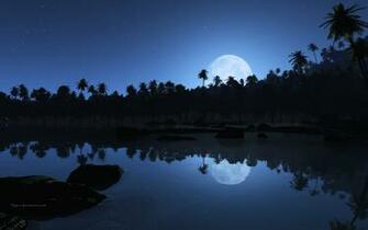 Night Beach Wallpaper Image