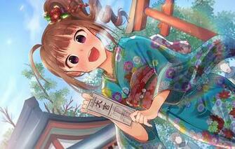 Wallpaper Anime Girl Yukata Idolm Ster Image For Desktop