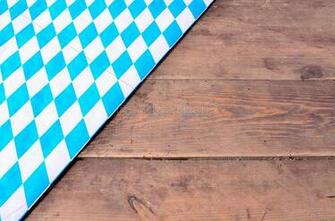 Bavarian Background Blue White Wood Royalty Photo
