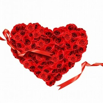 Red Roses Heart Shape Computer Wallpaper From The Above