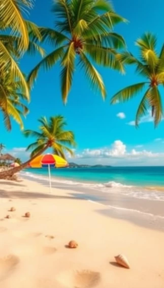 Background For Mobile Of Beach