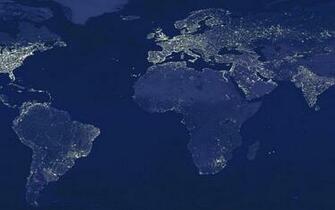 Light Night Earth Pollution Globes Maps World Map Globe
