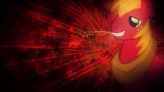 Big Macintosh Image Red Neon Background HD