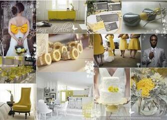 Wedding Yellow Cakes Inspiration Board