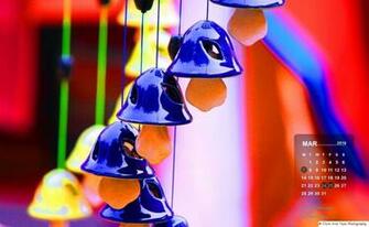 March Calendar Wallpaper Wind Chimes Special Clicks And