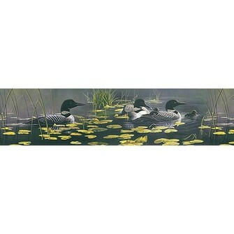 Loons On A Lake Wallpaper Loon Border