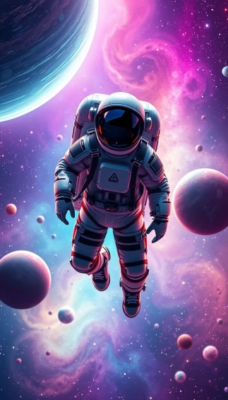 Cool Astronaut Phone Wallpaper